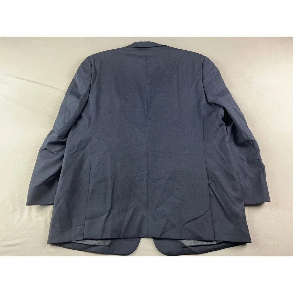 Pronto Uomo Platinum Wool Blazer Executive Fit Mens 44R Navy Blue Sport Coat‎
